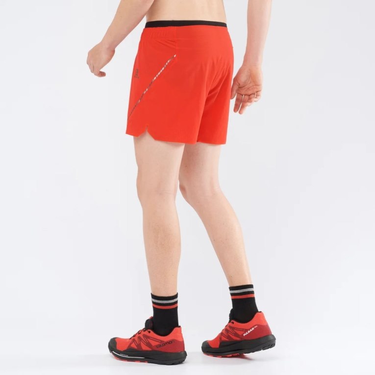 Orange Salomon Sense Aero 5'' Men's Shorts | PH 16534M